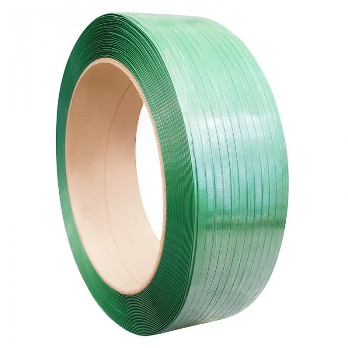 Banda Paletizare PET Lungime 1000 m, Latime 19 mm, Diametru Interior 406 mm, Grosime 1 mm, Rezistenta La Rupere 730 kgf, Culo...