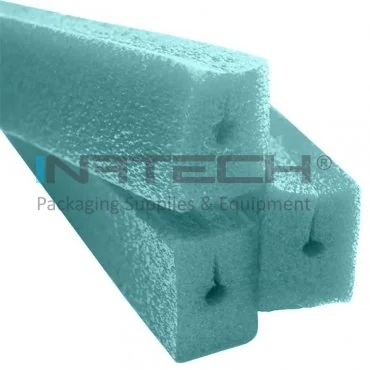 PEE-habprofil, Edge Vetro típus, 1 m hosszúság, rudankénti csomagolás / 1 m, A-B-C-D méretek: 25 x 17 x 4 x 35 mm, zöld szín, méter / csomag: 100