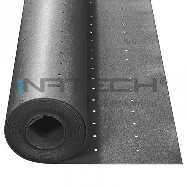 Makroperforált parkettaalátét fólia, hosszúság 25 m, szélesség 1000 mm, vastagság 3 mm, makroperforáció 4 mm, szürke szín, négyzetméter / tekercs 25