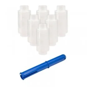 Kit Starter 6 Mini Role Folie Stretch Lungime 150 m, Latime 100 mm, Dispenser DA, 1, Grosime 15 my, Culoare Transparent, Role...