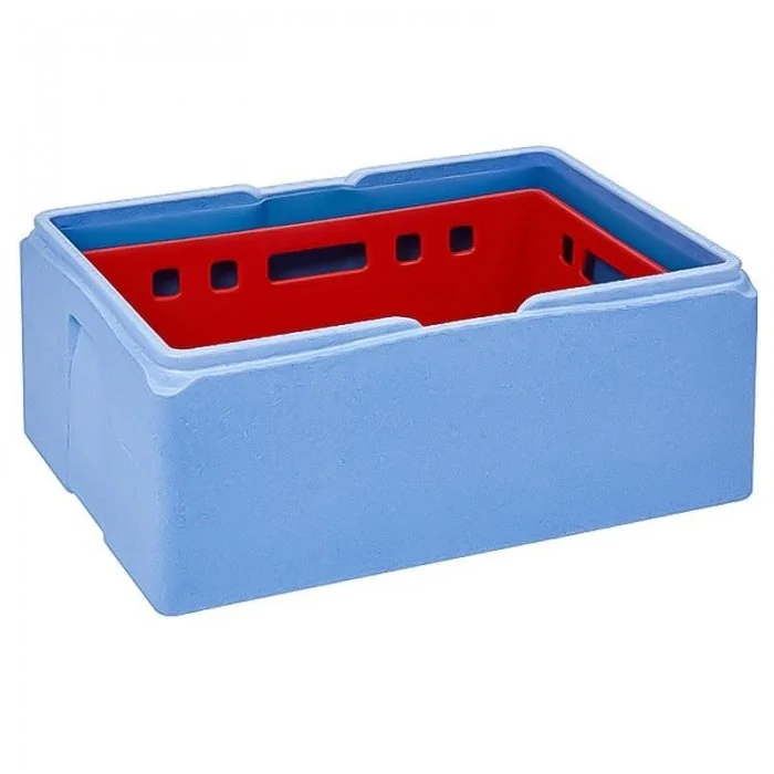 Cutii Termoizolante EPP Cu Insert, 40/55 L Dimensiune Interioara 540 x 340 x 220 mm, Capacitate 40 kg, Dimensiune Exterioara ...