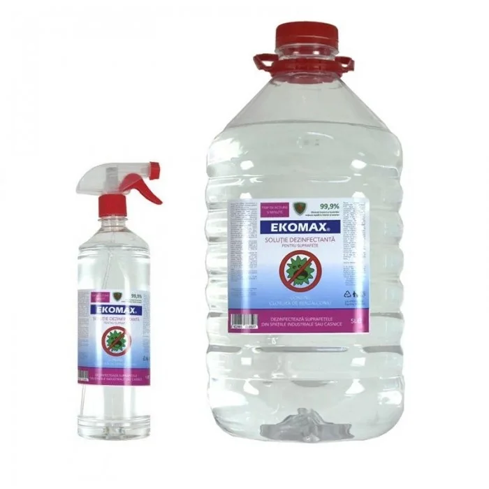 Solutie Dezinfectanta Pentru Suprafete Aspect Lichid, Cantitate 12 buc, Volum Litri 1, Culoare Incolor-Articole Menaj Si Prot...