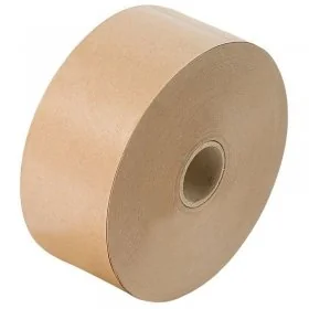 Banda Adeziva Umectibila Din Hartie Kraft Lungime 200 m, Latime 60 mm, Adeziv Amidon, Ranforsare NU, Culoare Natur-Benzi Adez...