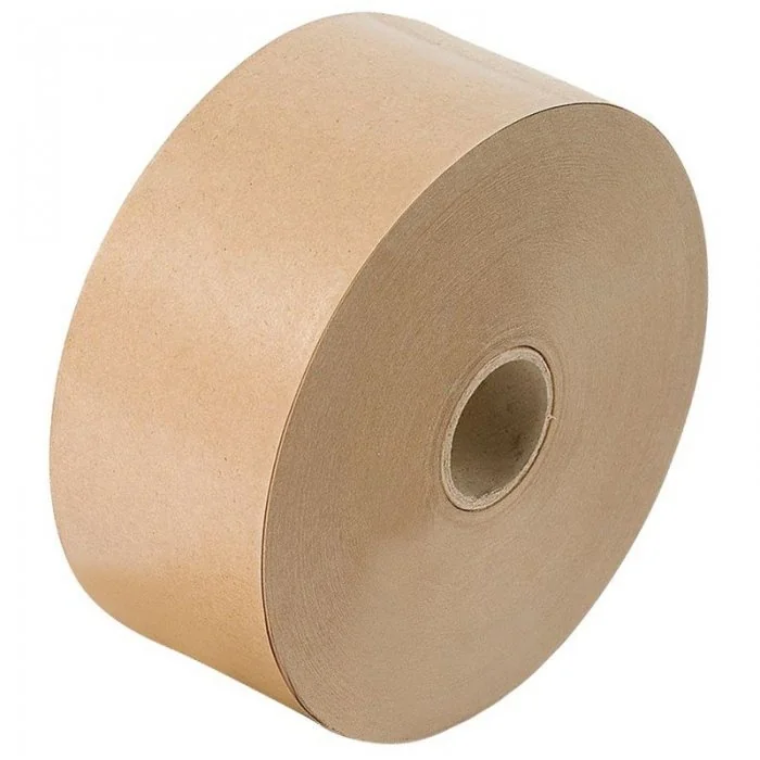 Banda Adeziva Umectibila Din Hartie Kraft Lungime 200 m, Latime 60 mm, Adeziv Amidon, Ranforsare NU, Culoare Natur-Benzi Adez...