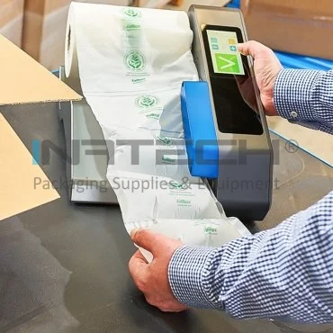 Perne De Aer Din HDPE Pentru Sistem AirWave 1, 2 Denumire Folie cu bule, 8 camere, Lungime Rola 450 m, Dimensiuni 420 X 320 mm, Material HDPE 20 my