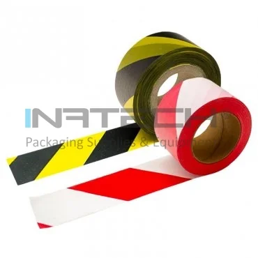 Banda De Avertizare Lungime 500 m, Latime 70 mm, Material LDPE, Culoare Rosu / Alb