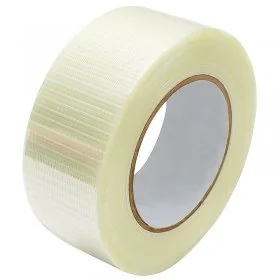 Banda Adeziva Ranforsata Lungime 50 m, Latime 50 mm, Culoare Transparent, Tip Ranforsare Bidirectional-Benzi Adezive Uz Indus...