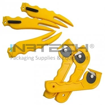 Cutter Multifunctional Utilizare Medie, Lama Metal, Culoare Galben, Suport Plastic