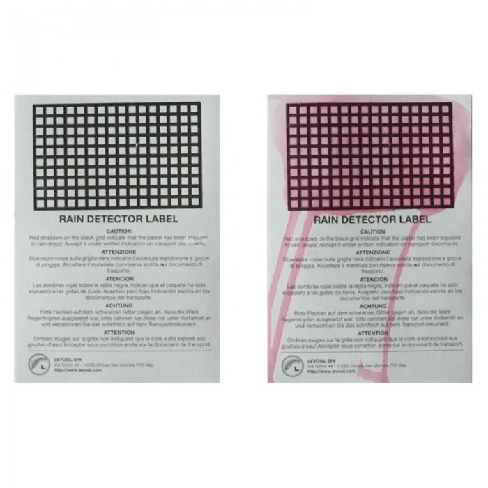 Eticheta Detector Ploaie Dimensiune Pachet 100 x 140 x 50 mm, Buc / Pachet 250-Desicanti Indicatori Umiditate