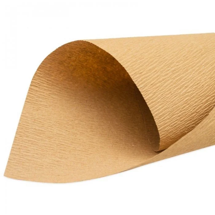 Hartie Creponata Kraft Pentru Ambalare 130 g/mp Lungime 8 m, Latime 100 mm, Densitate 130 g/mp, Material Hartie reciclata, Cu...