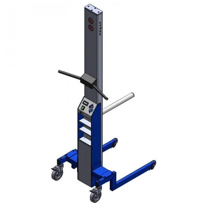 Elevator Mobil Cu Suport Tub Pentru Bobine 455 mm, Ø 42.4 mm Inaltime de ridicare 1500 mm, Greutate Maxima 80 kg, Suport Tub,...