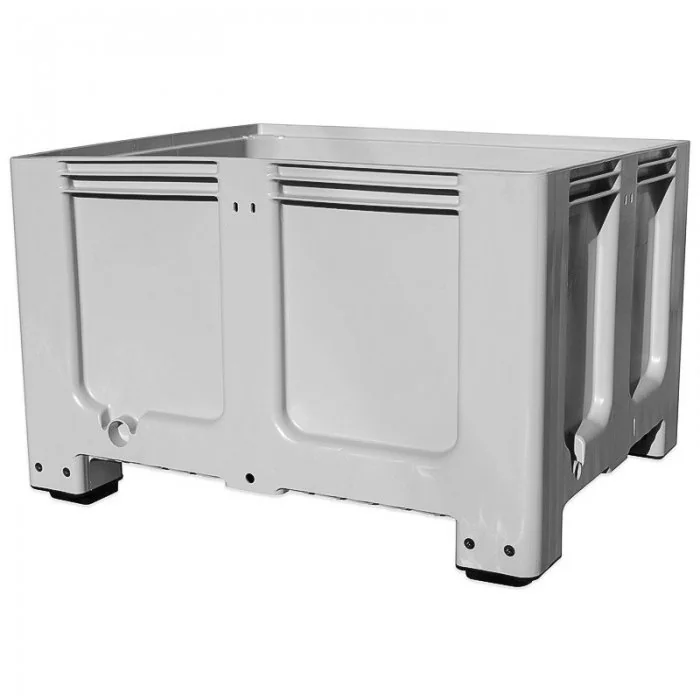 Boxpalet Plastic Cu Pereti Plini, 1200 x 1000 x 760 mm Lungime 1200 mm, Latime 1000 mm, Inaltime 760 mm, Volum Litri 610, Var...