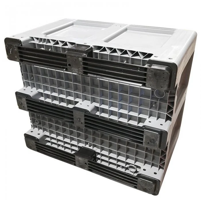 Boxpalet Plastic Cu Pereti Plini, 1200 x 1000 x 760 mm Lungime 1200 mm, Latime 1000 mm, Inaltime 760 mm, Volum Litri 610, Var...