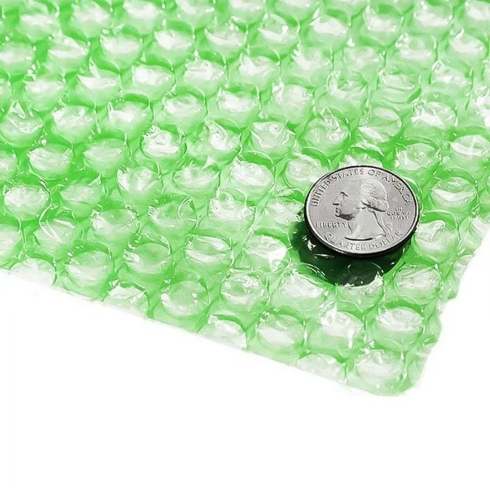 Folie Cu Bule Mici Eco Friendly, 450 mm x 100 m, 60 my Lungime 100 m, Latime 450 mm, Grosime 60 my, Straturi 2, Culoare Verde...