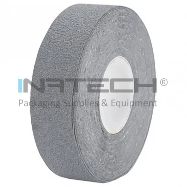 Banda Adeziva Antialunecare Cu Suport Poliuretan Lungime 18.3 m, Latime 100 mm, Culoare Gri, Buc / Pachet 10