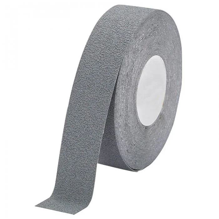 Banda Adeziva Antialunecare Cu Suport Poliuretan Lungime 18.3 m, Latime 25 mm, Culoare Gri, Buc / Pachet 10-Benzi Adezive Ant...