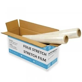 Folie Stretch Uz Manual Latime 250 mm, Grosime 23 my, Greutate 1.5 kg, Culoare Transparent, Greutate Tub 0.15 kg, Buc / Pache...