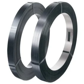 Banda Metalica Lucioasa Pentru Legare Lungime 225 m, Latime 16 mm, Grosime 0.50 mm, Greutate 20 kg, Culoare Gri Lucios-Benzi ...