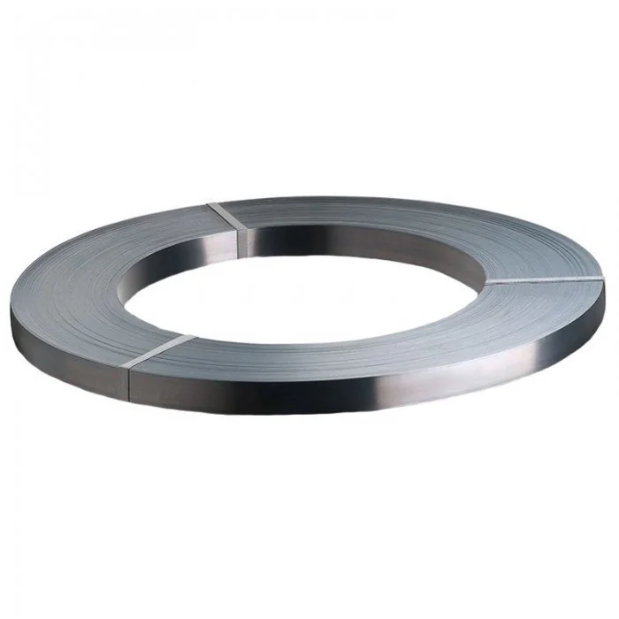 Banda Metalica Lucioasa Pentru Legare Lungime 225 m, Latime 16 mm, Grosime 0.50 mm, Greutate 20 kg, Culoare Gri Lucios-Benzi ...