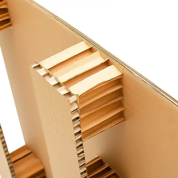 Palet Din Carton Ondulat Tip Euro Lungime 800 mm, Latime 600 mm, Inaltime 100 mm, Rezistenta 250 kg, Culoare Natur, Tip Carto...