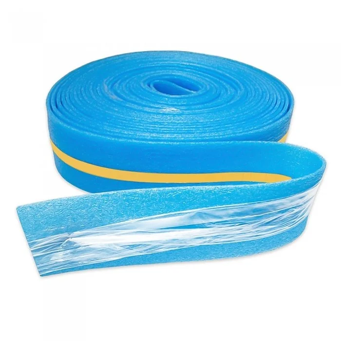 Banda Perimetrala Cu Fusta Lungime 25 m, Latime 150 mm, Adeziv DA, Grosime 8 mm, Culoare Albastru, Buc / Pachet 4-Folie Si Pl...