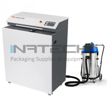 HSM ProfiPack HSM P425 kartonaprító, kartonszélesség 425 mm, kartonvastagság 20 mm, vágási sebesség 200 mm/s, teljesítmény 1800 W, IGEN porszívó