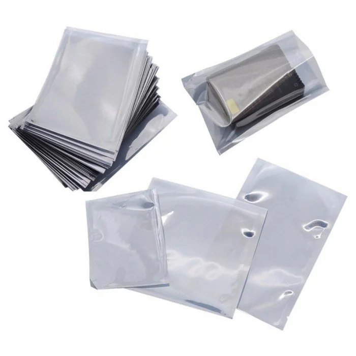 Pungi Antistatice ESD Dimensiuni mm (l x L) 300 x 400, Grosime 80 my, Culoare Transparent, Buc / Pachet 50-Folie Si Pungi Pen...