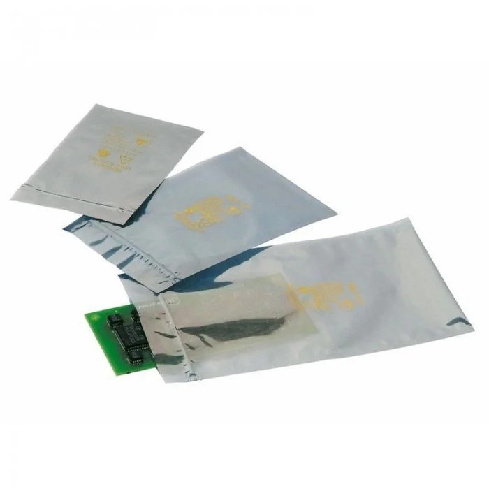 Pungi Antistatice ESD Dimensiuni mm (l x L) 180 x 250, Grosime 80 my, Culoare Transparent, Buc / Pachet 50-Folie Si Pungi Pen...