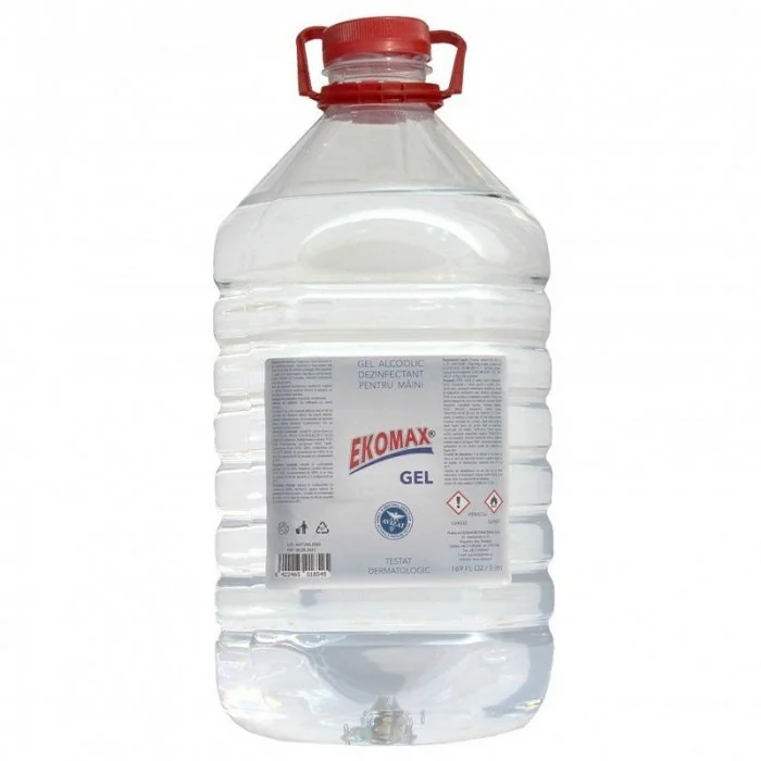 Gel Alcoolic Dezinfectant Pentru Maini Aspect Gel, Cantitate 1 buc, Volum Litri 5, Culoare Transparent-Accesorii Protectia Mu...