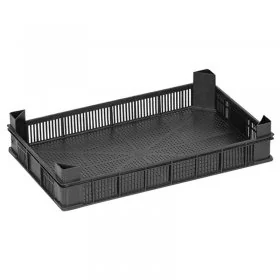 Ladite Din Plastic Pentru Fructe Si Legume Dimensiune Interioara 395 x 238 x 50 mm, Dimensiune Exterioara 408 x 250 x 80 mm, ...