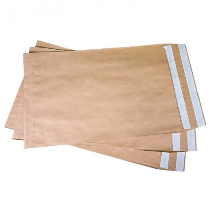Plic Curierat Din Hartie Cu Autosigilare Pliu 140 mm, Dimensiuni 300 x 550 mm, Gramaj 100 gr/mp, Culoare Natur, Buc / Pachet ...
