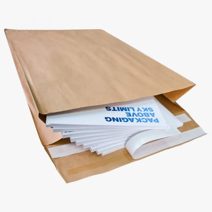 Plic Curierat Din Hartie Cu Autosigilare Pliu 140 mm, Dimensiuni 350 x 540 mm, Gramaj 100 gr/mp, Culoare Natur, Buc / Pachet ...