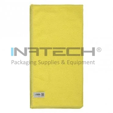 Lavete Microfibra Multicolor, 40 x 40 cm, Set 10 bucati Dimensiuni 40 x 40 cm, Culoare Galben, Greutate 210 gr/m2, Buc / Pachet 10