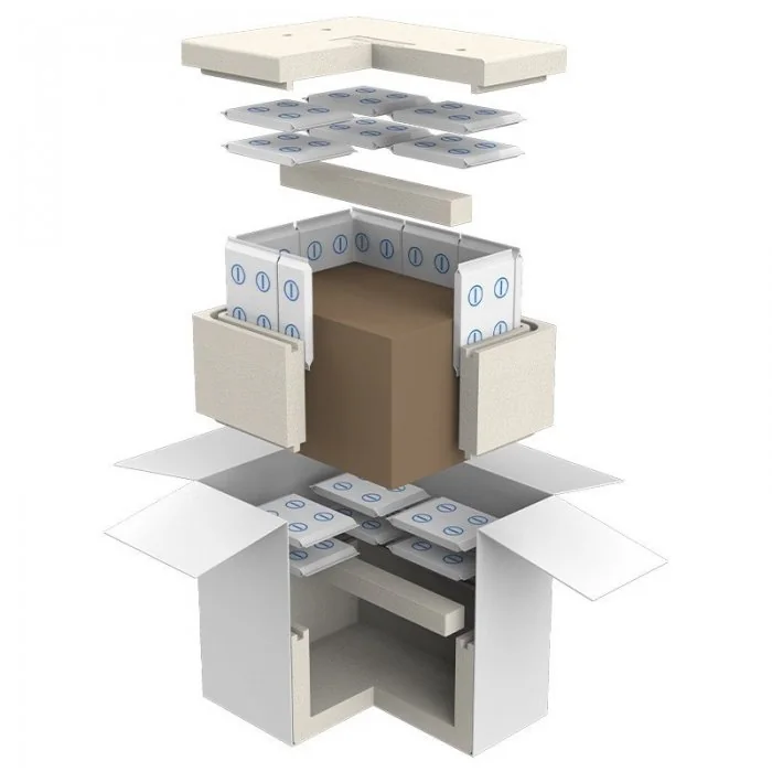 Cutii Termoizolante Pentru Expedieri In Conditii De Temperatura Controlata, Inghetat, -15°C Dimensiune Interioara 521 X 388 X...
