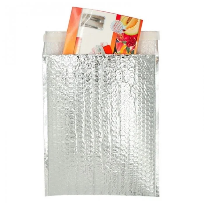 Plic Cu Bule Termoizolant Dimensiuni 350 x 350 mm, Material PET / Folie Bule / PEE, Clapeta 50 mm, Culoare Argintiu-Plicuri I...