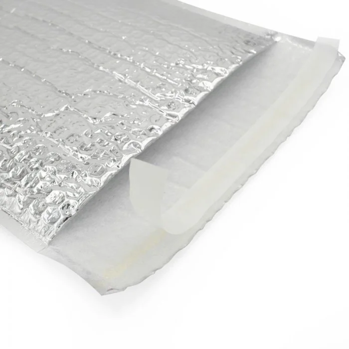Plic Cu Bule Termoizolant Dimensiuni 450 x 350 mm, Material PET / Folie Bule / PEE, Clapeta 50 mm, Culoare Argintiu-Plicuri I...