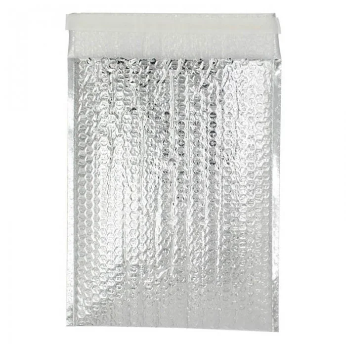 Plic Cu Bule Termoizolant Dimensiuni 550 x 350 mm, Material PET / Folie Bule / PEE, Clapeta 50 mm, Culoare Argintiu-Plicuri I...