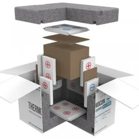 Cutii Termoizolante Pentru Expedieri In Conditii De Temperatura Controlata, Rece +2°C - +8°C Dimensiune Interioara 520 X 385 ...