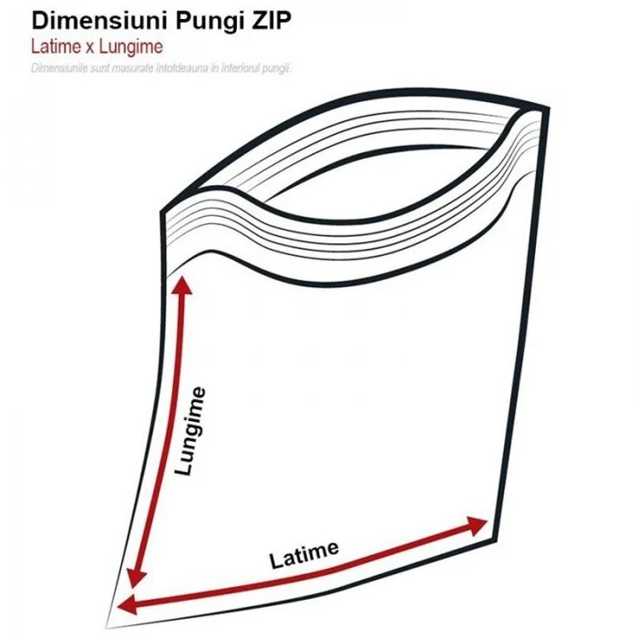Pungi Cu Inchidere ZIP VCI Lungime 150 mm, Latime 100 mm, Grosime 100 my, Culoare Albastru, Buc / Pachet 39000-Pungi Cu Inchi...