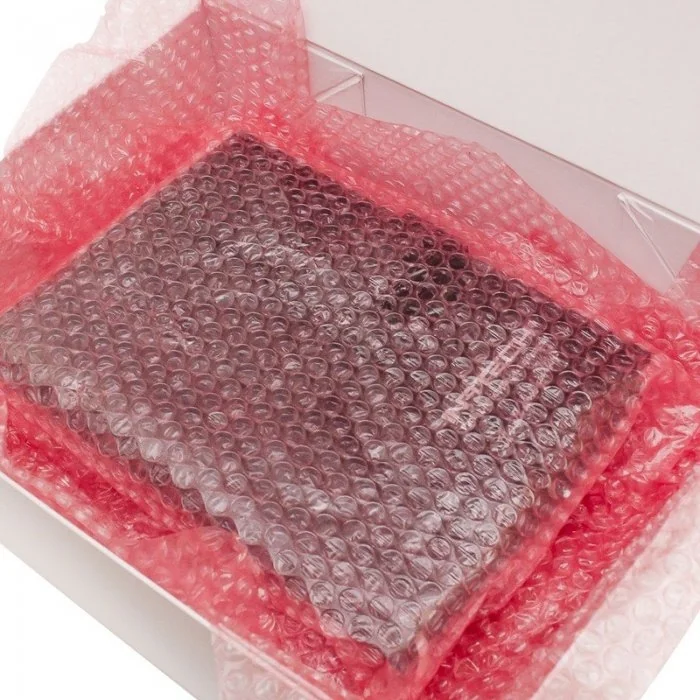 Folie Cu Bule Mici Roz Latime 1000 mm, Lungime 100 m, Straturi 2, Grosime 60 my, Culoare Roz-Folie Cu Bule De Aer Mici