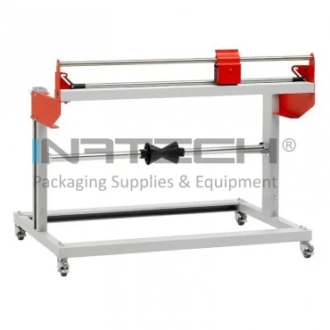 Dispenser Mobil Pentru Ambalare, Suport 1 Rola Diametru maxim role 900 mm, Latime maxima role 600 mm, Latime dispenser 900 mm, Inaltime dispenser 715 mm, Cutter NU, Greutate 16 kg