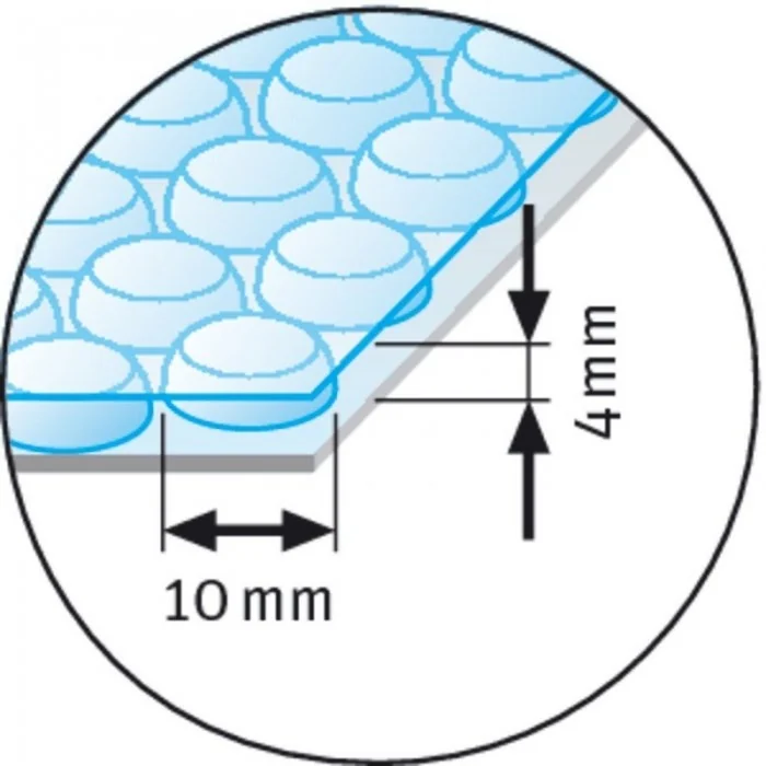 Folie Cu Bule Mici Neagra Latime 600 mm, Lungime 100 m, Straturi 2, Grosime 70 my, Culoare Negru-Folie Cu Bule De Aer Mici