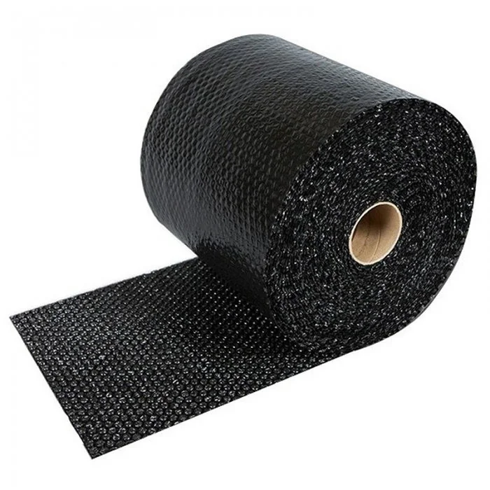 Folie Cu Bule Mici Neagra Latime 800 mm, Lungime 100 m, Straturi 2, Grosime 70 my, Culoare Negru-Folie Cu Bule De Aer Mici