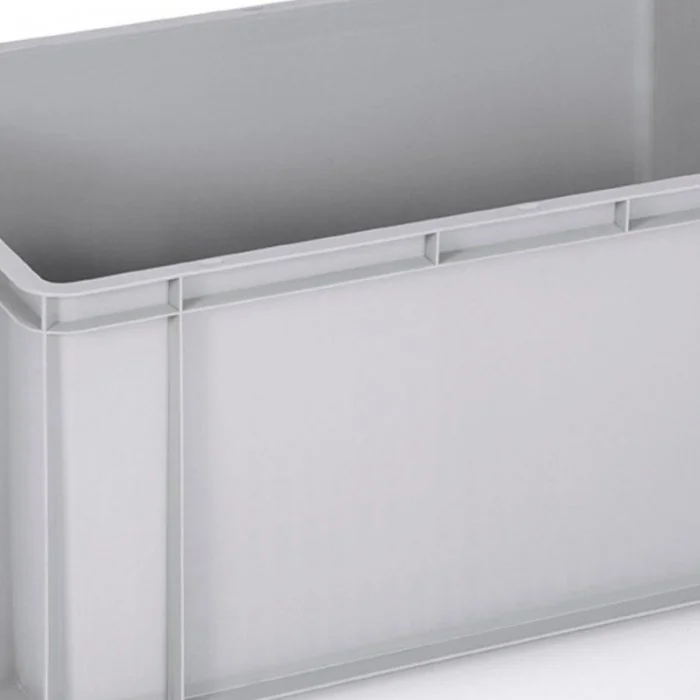 Euro Containere 600 x 400 mm Dimensiuni 600 x 400 x 300 mm, Volum Litri 60, Material PP Virgin, Greutate 2,3 kg, Culoare Gri-...