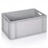 Euro Containere 600 x 400 mm Dimensiuni 600 x 400 x 300 mm, Volum Litri 60, Material PP Virgin, Greutate 2,3 kg, Culoare Gri-...