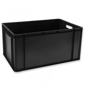 Euro Containere 600 x 400 mm Dimensiuni 600 x 400 x 300 mm, Volum Litri 60, Material PP Reciclat, Greutate 2,3 kg, Culoare Ne...