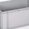 Euro Containere 600 x 400 mm Dimensiuni 600 x 400 x 200 mm, Material PP Virgin, Volum Litri 40, Greutate 1.9 kg, Culoare Gri-...