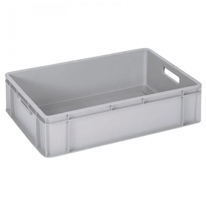 Euro Containere 600 x 400 mm Dimensiuni 600 x 400 x 160 mm, Material PP Virgin, Volum Litri 31, Greutate 1.3 kg, Culoare Gri-...