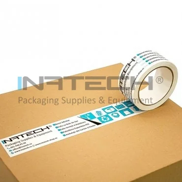 Banda Adeziva Personalizata Lungime 66 m, Numar Culori 1 Culoare, Latime 50 mm, Tip Imprimare Pe Suprafata, Buc / Pachet 144