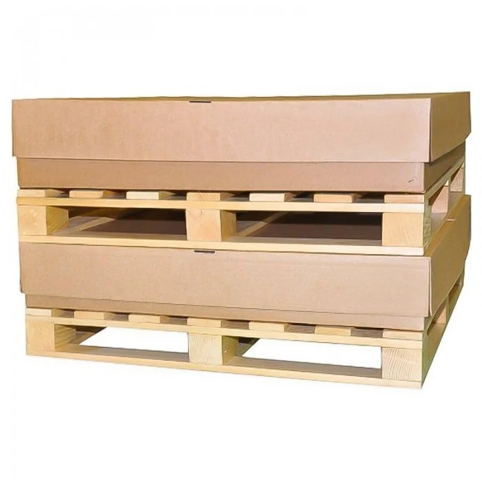 Kit Cutie Pe Palet Din Lemn Lungime 1140 mm, Latime 490 mm, Inaltime 660 mm, Culoare Natur, Tip Carton CO5-Kituri Carton